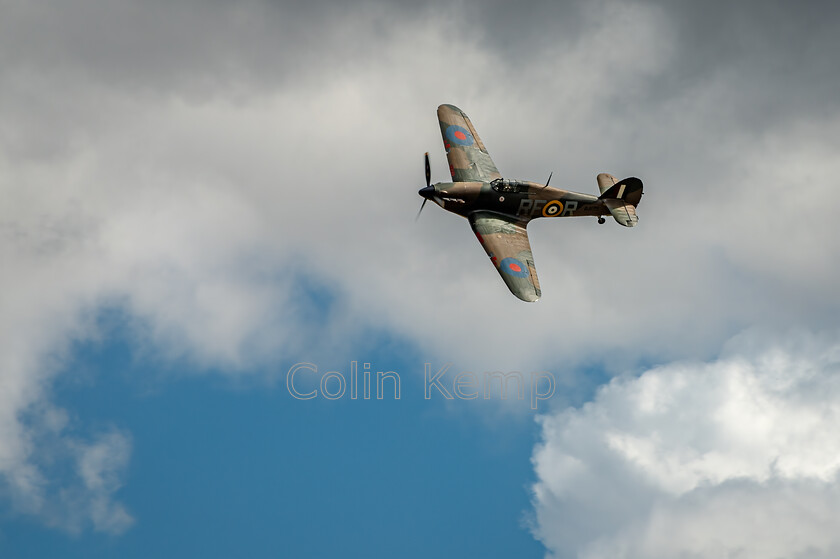 Hawker-Hurricane-R4175 
 Hawker Hurricane R4175 in display at Stowe Maries, a tiny airfield that dates from Royal Flying Corp days in WW1. R4175 flew with 303 Polish Squadron and was piloted by Czech pilot Josef Frantisek who achieved 8 of his 17 accredited kills in the plane. 
 Keywords: Stowe Maries, vintage aircraft, Hawker Hurricane, R4175, 303 Polish Squadron, Battle of Britain, military history, aerial display,