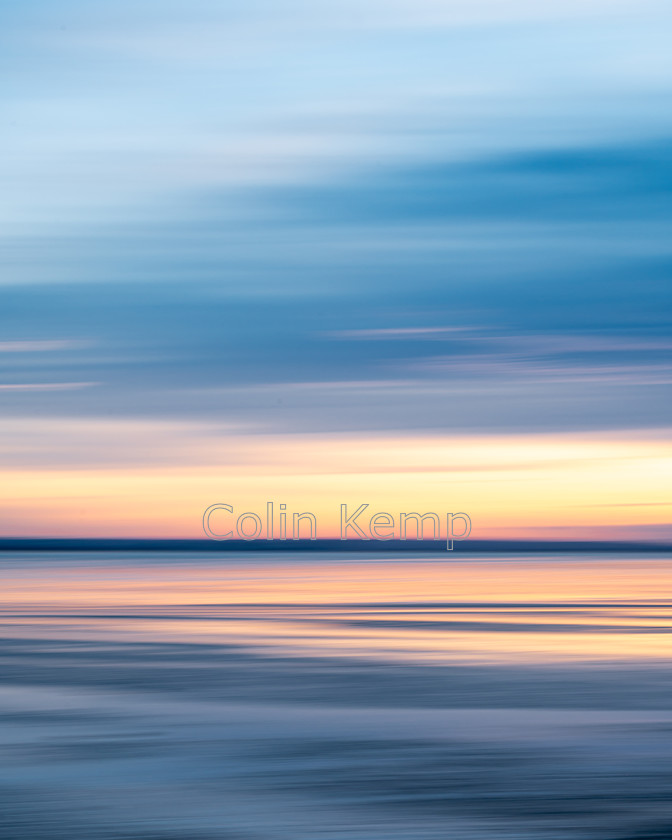 Abstract-Seascape-II-8629 
 Second in this series of abstract seascapes, capturing the light over a low tide seashore at Thorpe Bay, near Southend on the Thames Estuary. This version has somewhat mellow colours providing a tranquil space for home or office. Captured using intentional camera movement. A range of sizes available - but do let me know if what you need is not listed - always happy to discuss what is possible. 
 Keywords: abstract seascape, mellow colours, blues and yellows, peaceful photo art, ICM, Thorpe Bay, Southend, Thames Estuary, painting with light