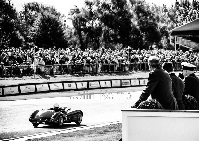 Goodwood Revival Frazer Nash on home straight 9161 
 Frazer Nash racing at Goodwood Revival in 2105, XHX 193, gift for vintage racing fan 
 Keywords: 1951 Vintage Car, BW, Frazer Nash Mille Miglia, Goodwood, Goodwood Revival, XHX 193